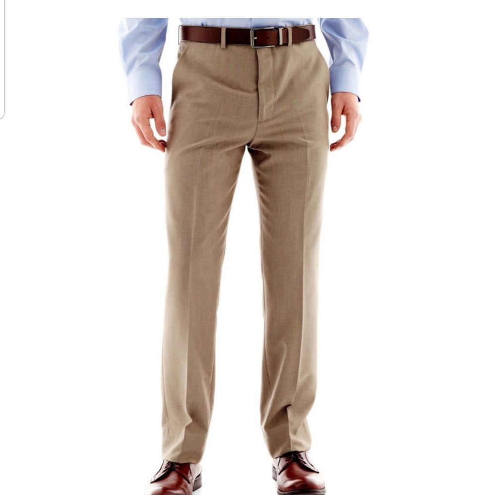 ♠️2xHP♠️JF J.FERRAR Tan Slim Fit Suit - Picture 7 of 8